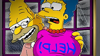 Marge, De Verwarde Huisvrouw, Wordt Aangezien Voor Een Hoer Door Haar Buurman Old Simpson Vanwege Haar Onthullende Kleding. Ze Wordt Dan Brutaal Door Hem In Al Haar Strakke Gaatjes Genomen Terwijl Haar Man Homer Weg Is Op Het Werk, In Deze Komische En Visuele Romanparodie