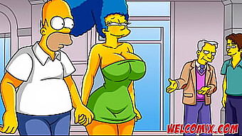 Zmysłowe Simpsons Hentai Z Najgorętszą Milf-Em.